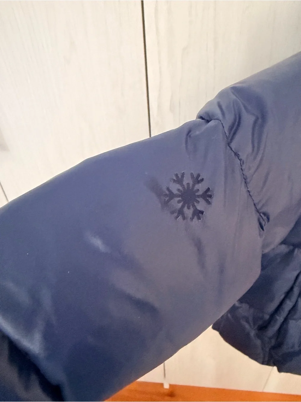 Children's Navy Puffer Jacket with Hood